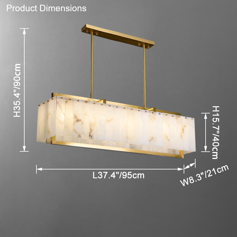 WOMO Lustre Rond Albâtre Doré Art Déco-WM2390a