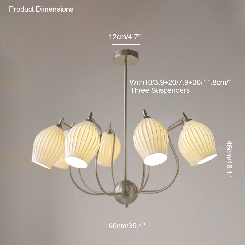 WOMO Lustre Multiple Abat Jour Céramique-WM2121