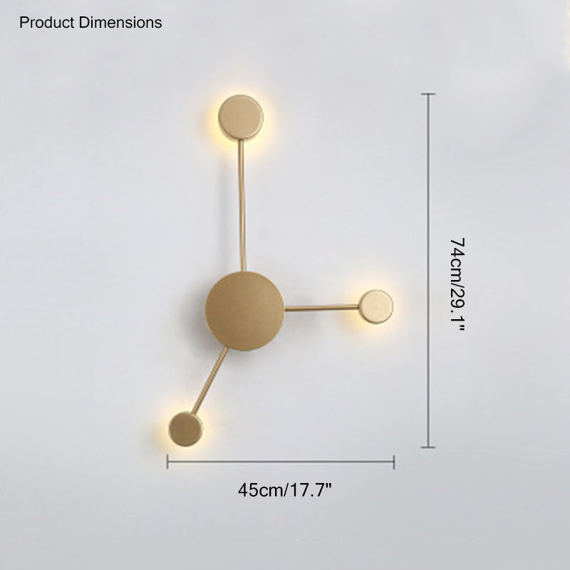 WOMO Appliques Murale Sculpturale Multi-Lumières - WM6011