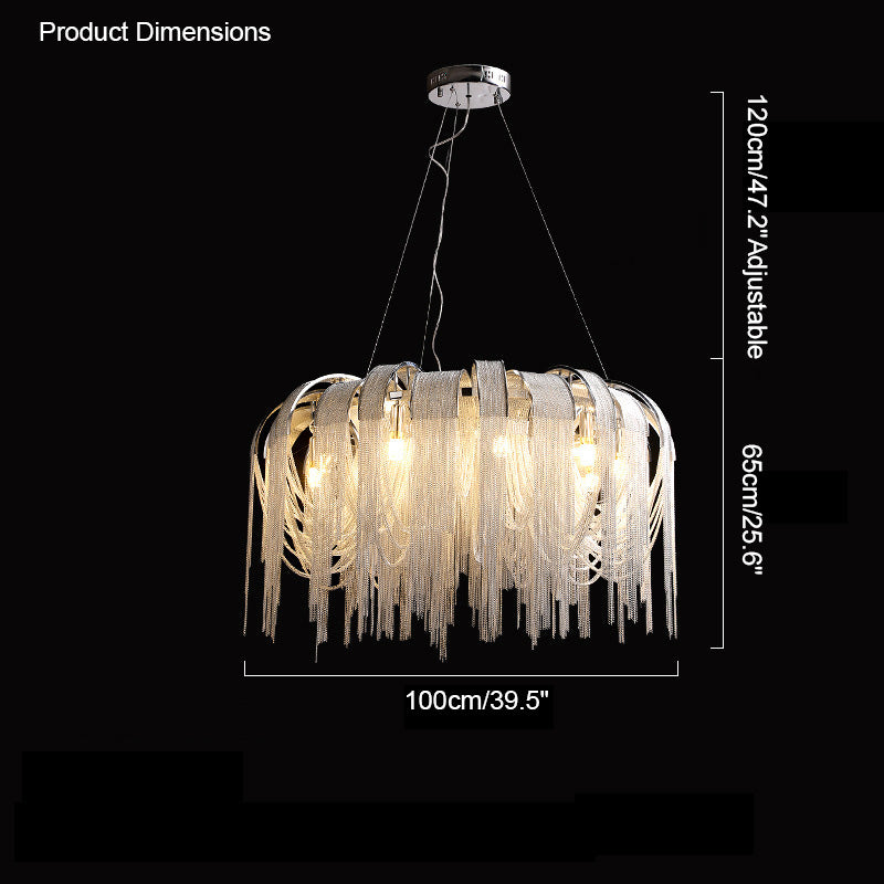Lustre rond à pompon WOMO-WM2087