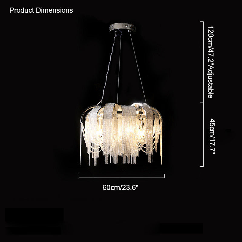 Lustre rond à pompon WOMO-WM2087