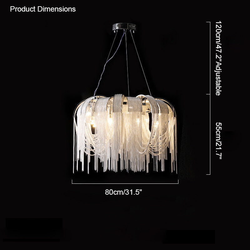 Lustre rond à pompon WOMO-WM2087