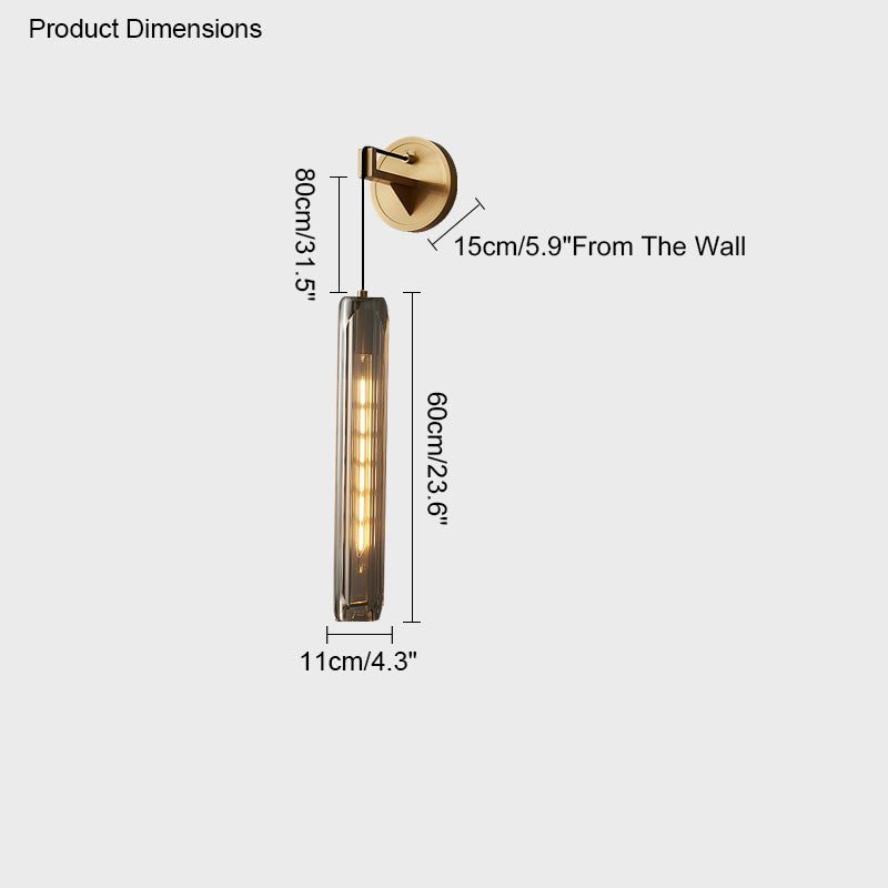 Applique murale en cristal suspendue WOMO-WM6094