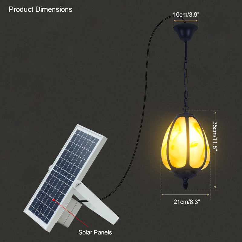 WOMO Luminaire Suspendu Extérieur en Forme de Citrouille - WM9032