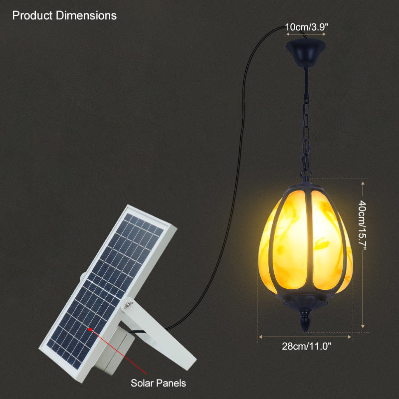 WOMO Luminaire Suspendu Extérieur en Forme de Citrouille - WM9032