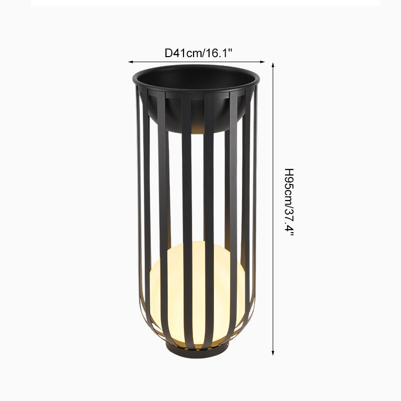 WOMO Lampadaire Extérieur de sol Solaire Rechargeable pour Terrasse-WM9004