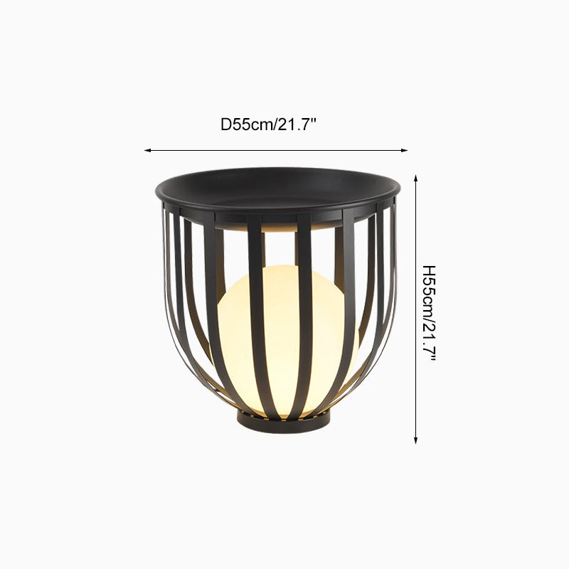 WOMO Lampadaire Extérieur de sol Solaire Rechargeable pour Terrasse-WM9004