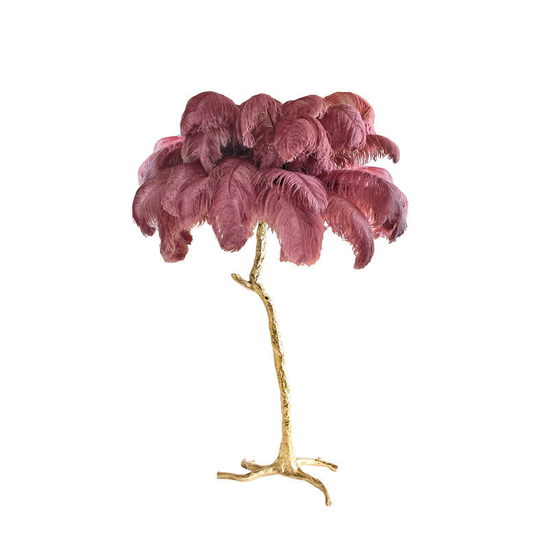 WOMO Lampe sur Pied Arbre Palmier Plumes - WM7000