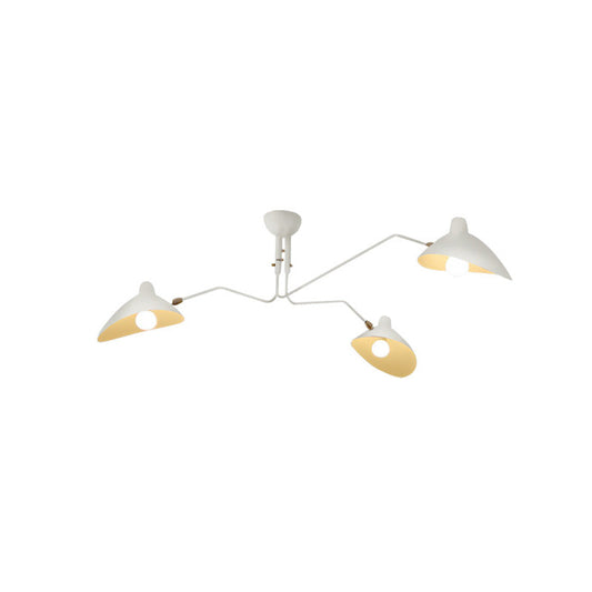 WOMO Multi-Bulb Chandelier Black/White-WM2057