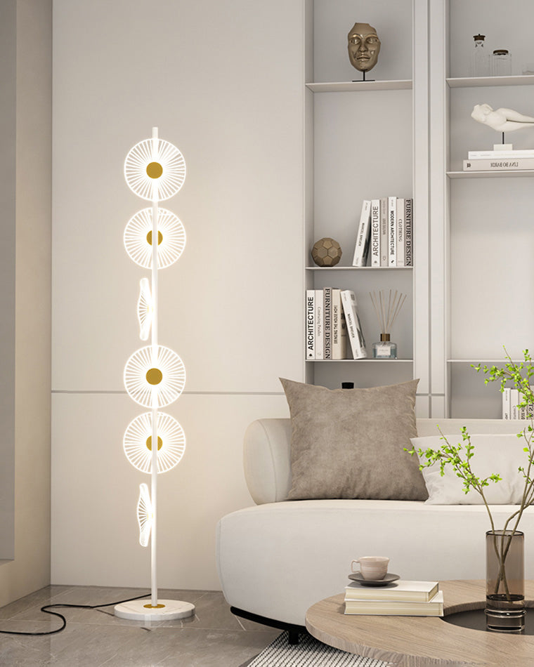 Lampadaire à intensité variable multi-lumière WOMO avec télécommande-WM7075