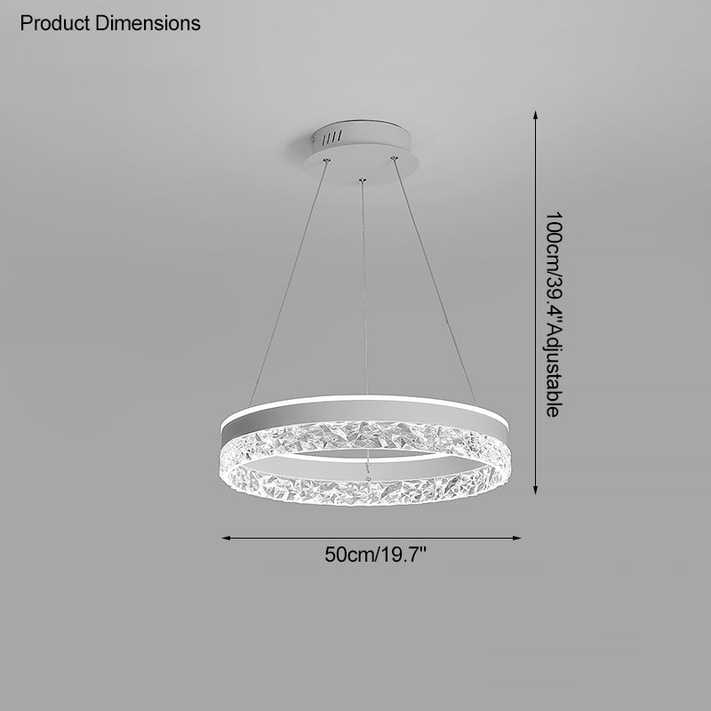 Lustre LED circulaire en acrylique WOMO-WM2171