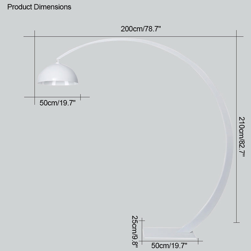 WOMO Dome Arc Floor Lamp for Sofa - WM7063