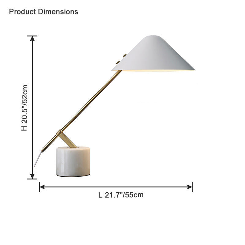 Lampe de bureau en marbre nordique WOMO-WM8028