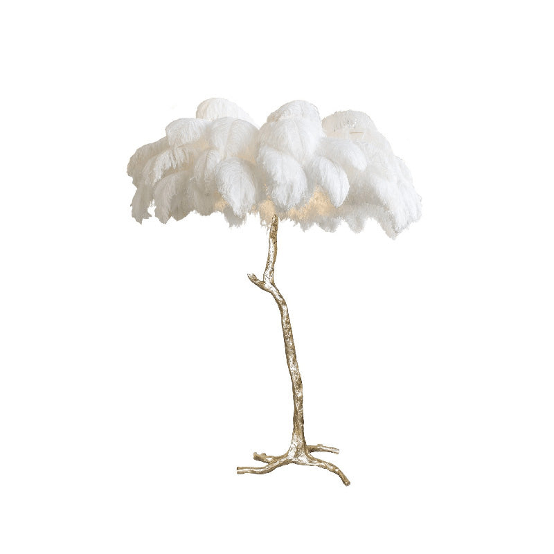 WOMO Lampe sur Pied Arbre Palmier Plumes - WM7000