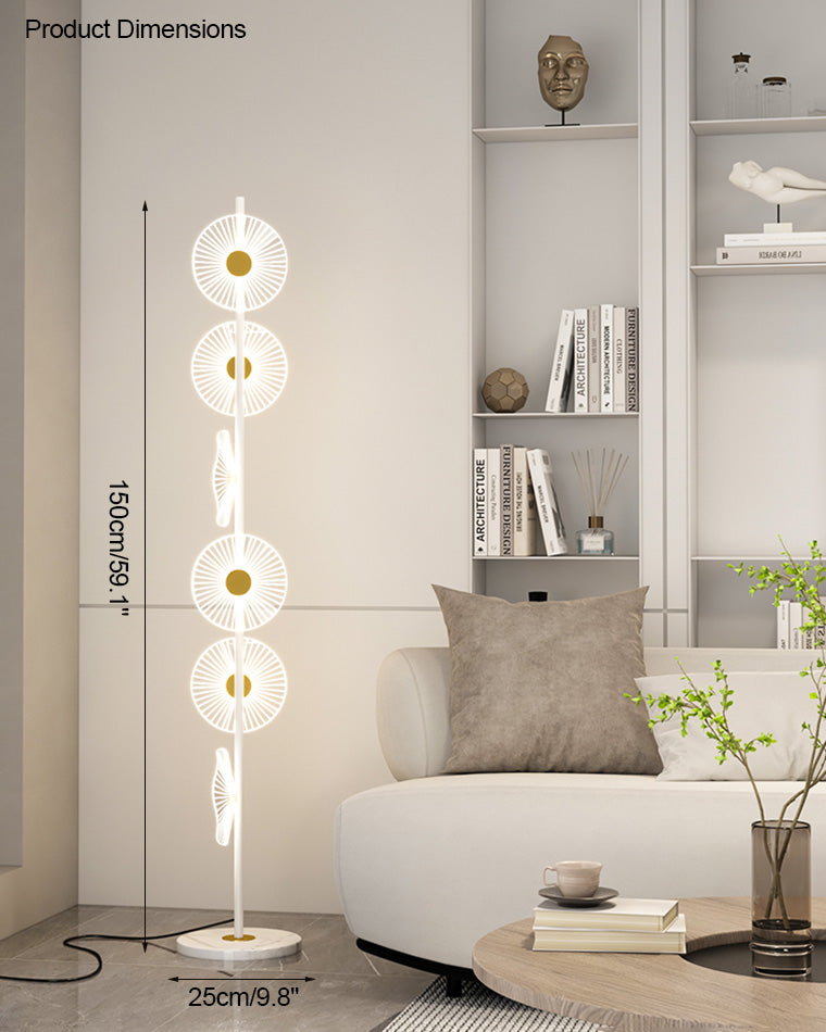 Lampadaire à intensité variable multi-lumière WOMO avec télécommande-WM7075