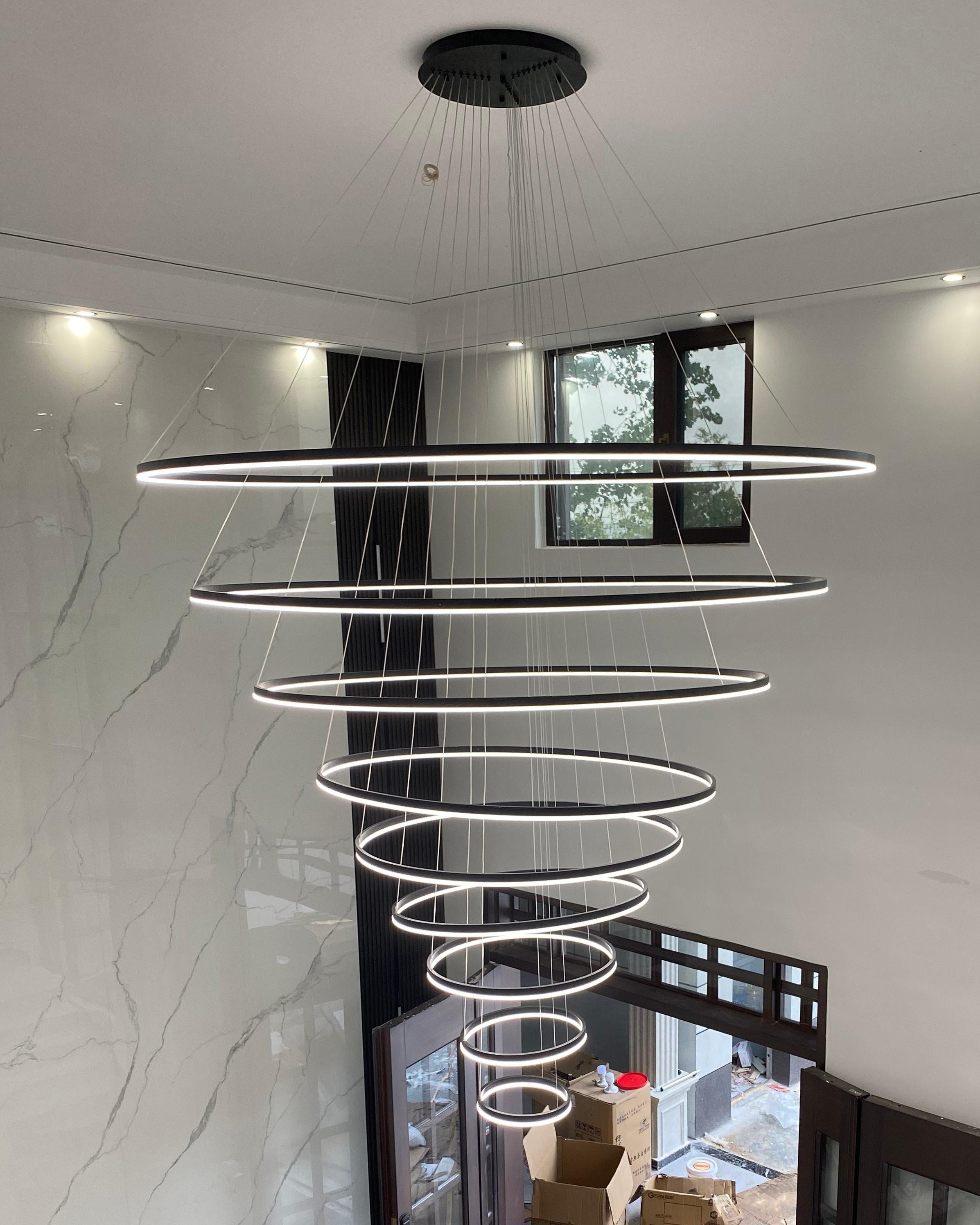 WOMO Lustre Multiple Cercle Led Luxe-WM2159