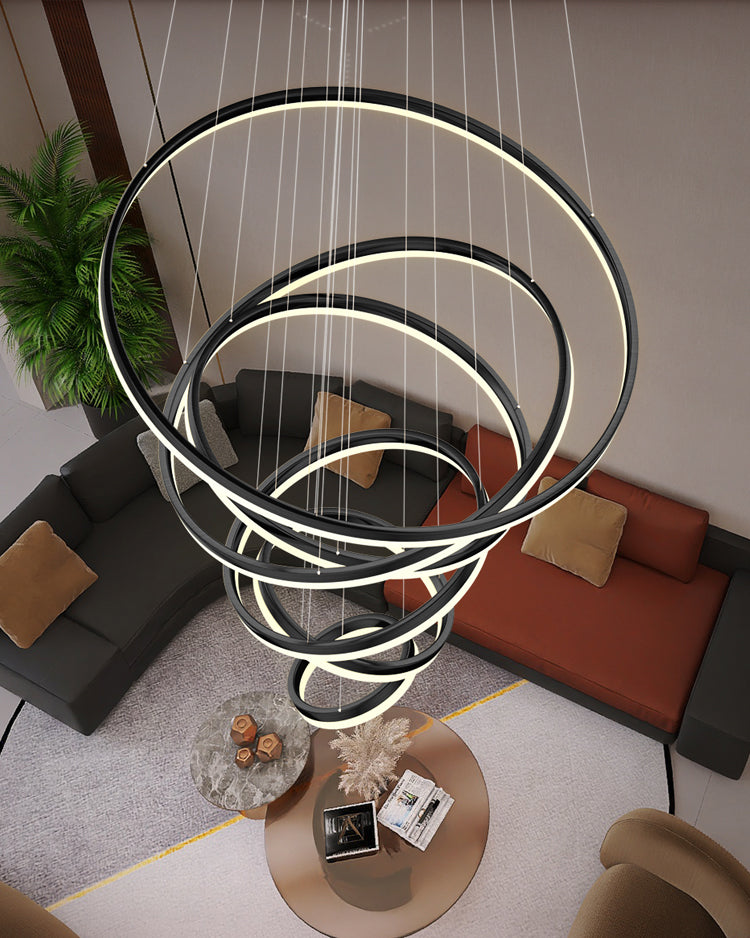 WOMO Lustre Multiple Cercle Led Luxe-WM2159