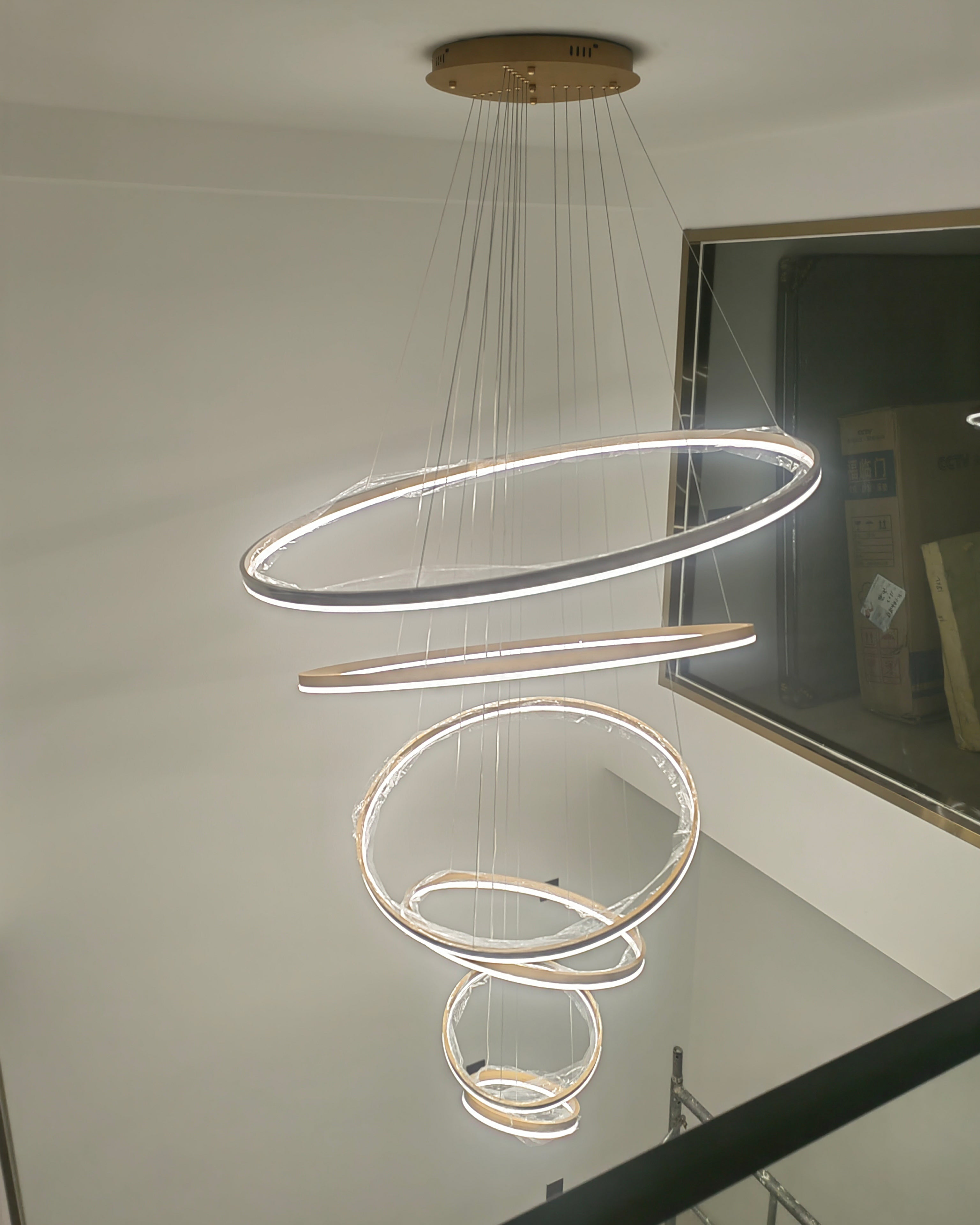 WOMO Lustre Multiple Cercle Led Luxe-WM2159