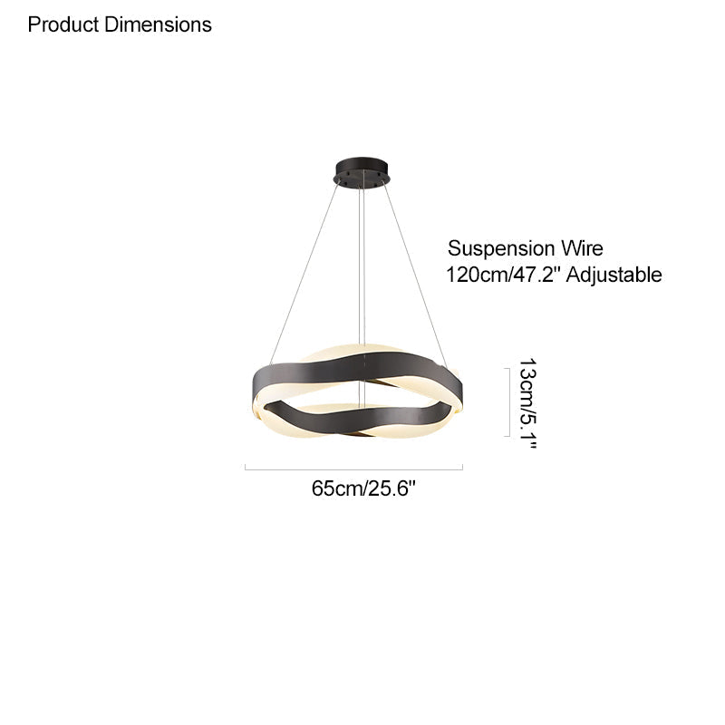 WOMO Lustre Vague Cercle Led-WM2195