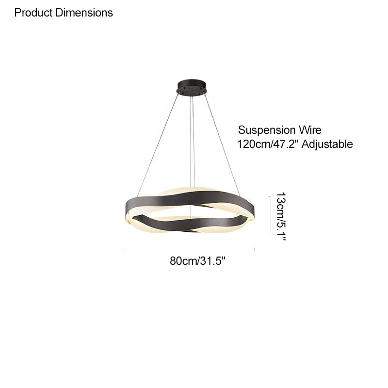 WOMO Lustre Vague Cercle Led-WM2195