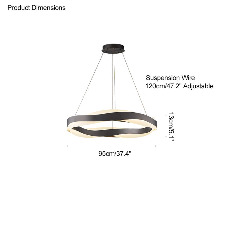 WOMO Lustre Vague Cercle Led-WM2195