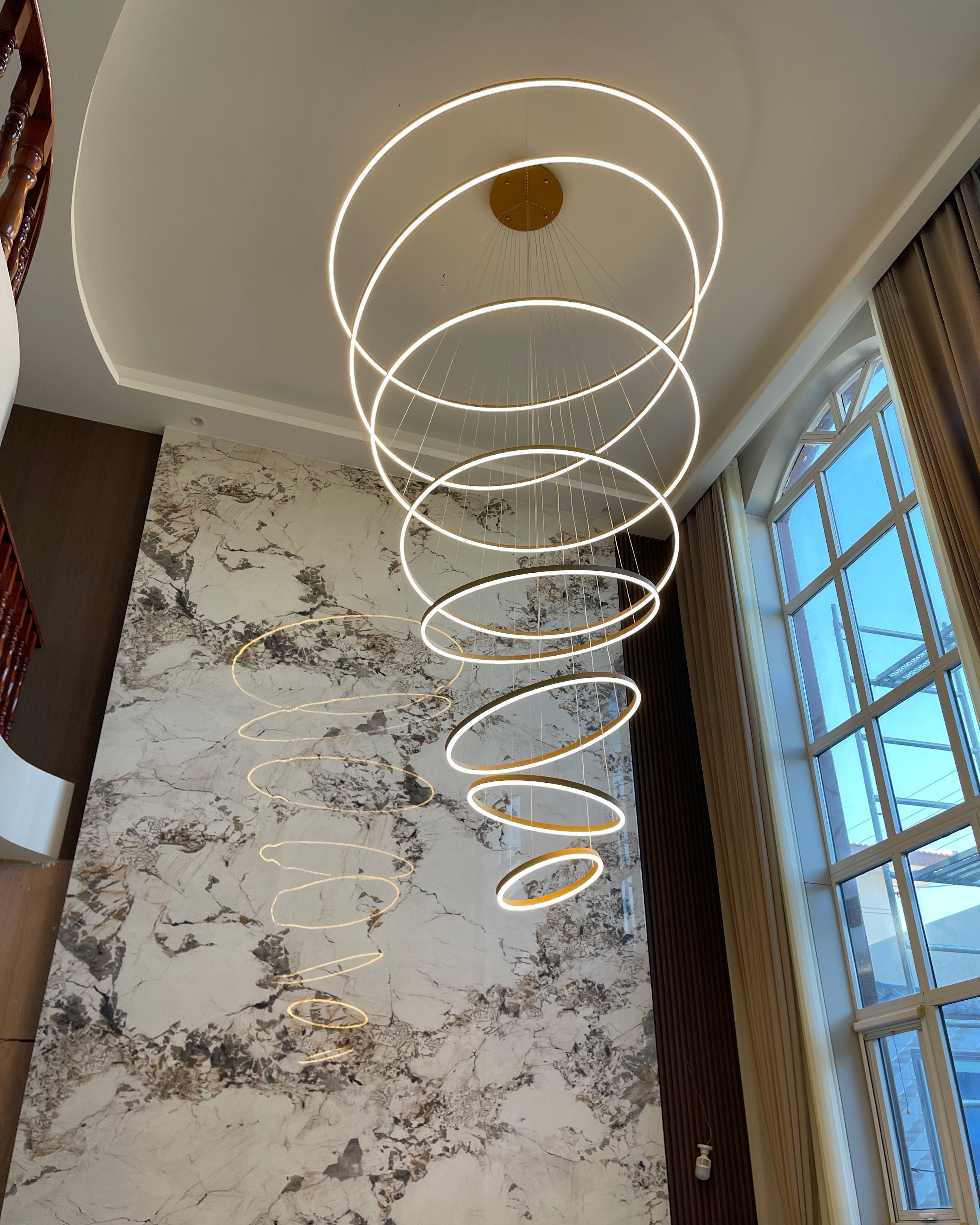 WOMO Lustre Multiple Cercle Led Luxe-WM2159
