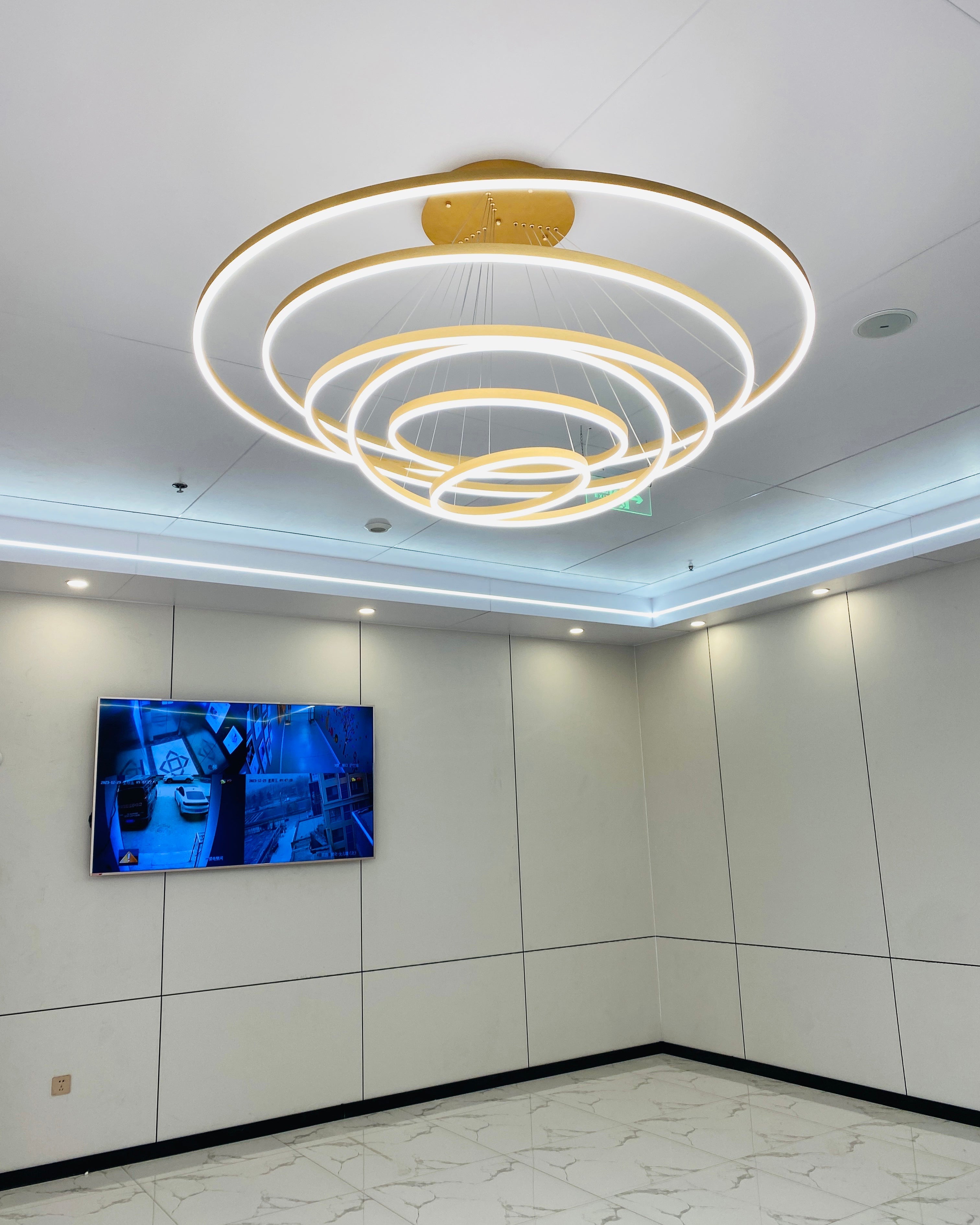 WOMO Lustre Multiple Cercle Led Luxe-WM2159