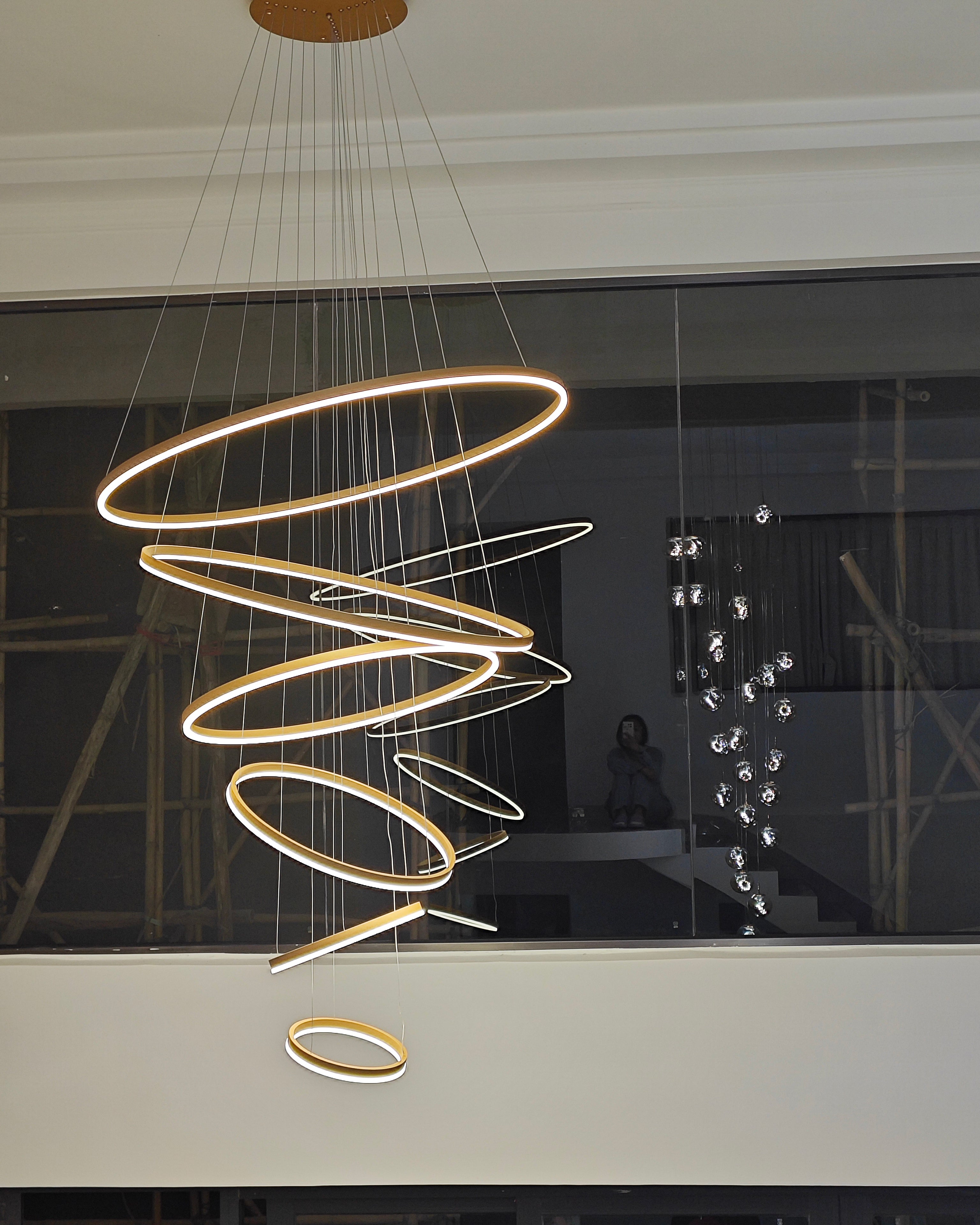 WOMO Lustre Multiple Cercle Led Luxe-WM2159