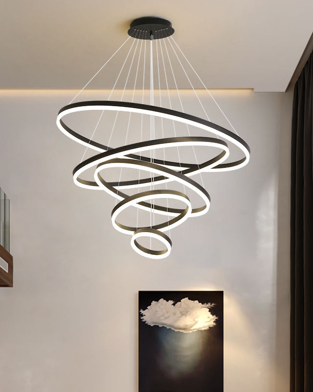 WOMO Lustre Multiple Cercle Led Luxe-WM2159