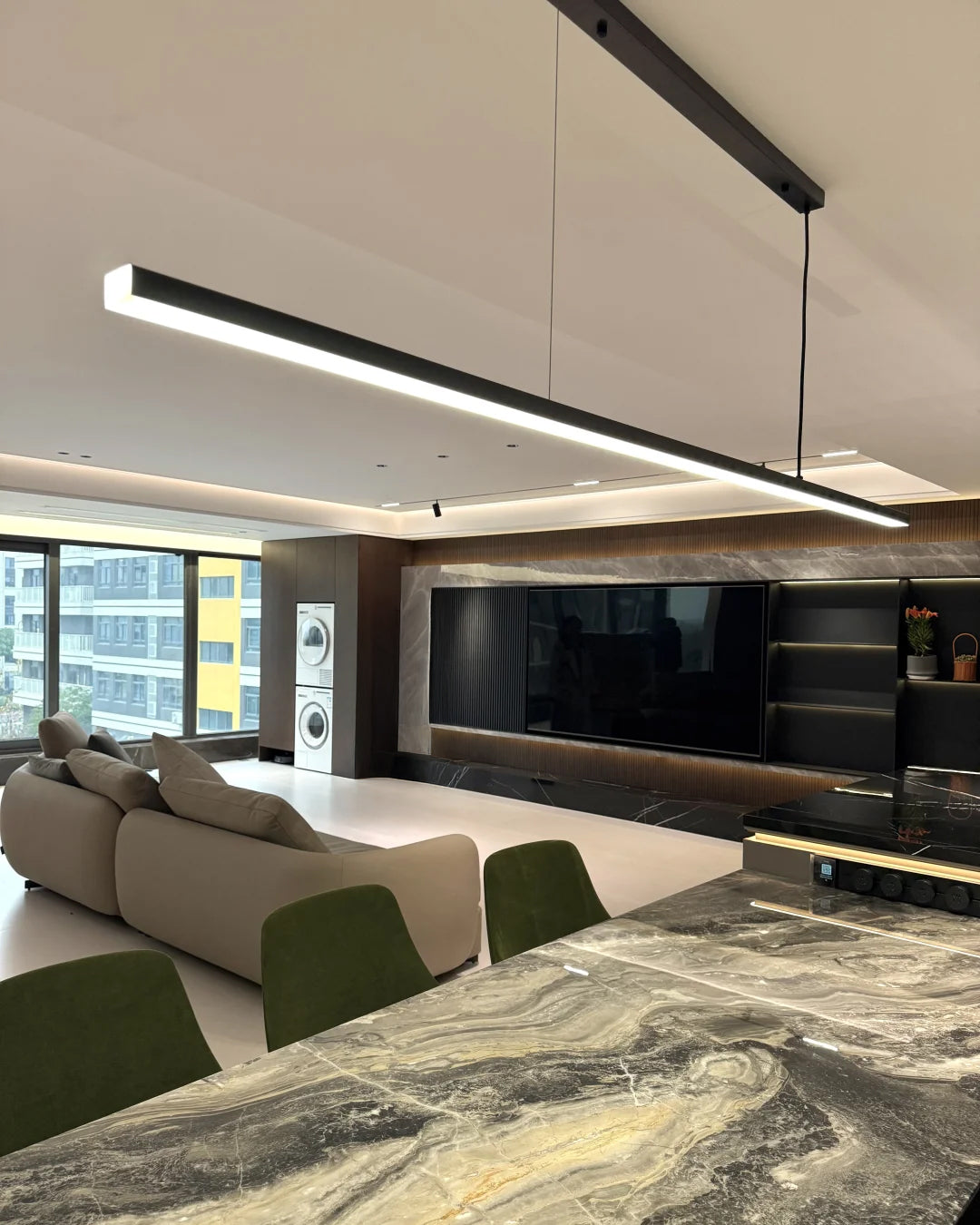 WOMO Suspension Lineaire Led Minimaliste- WM2011