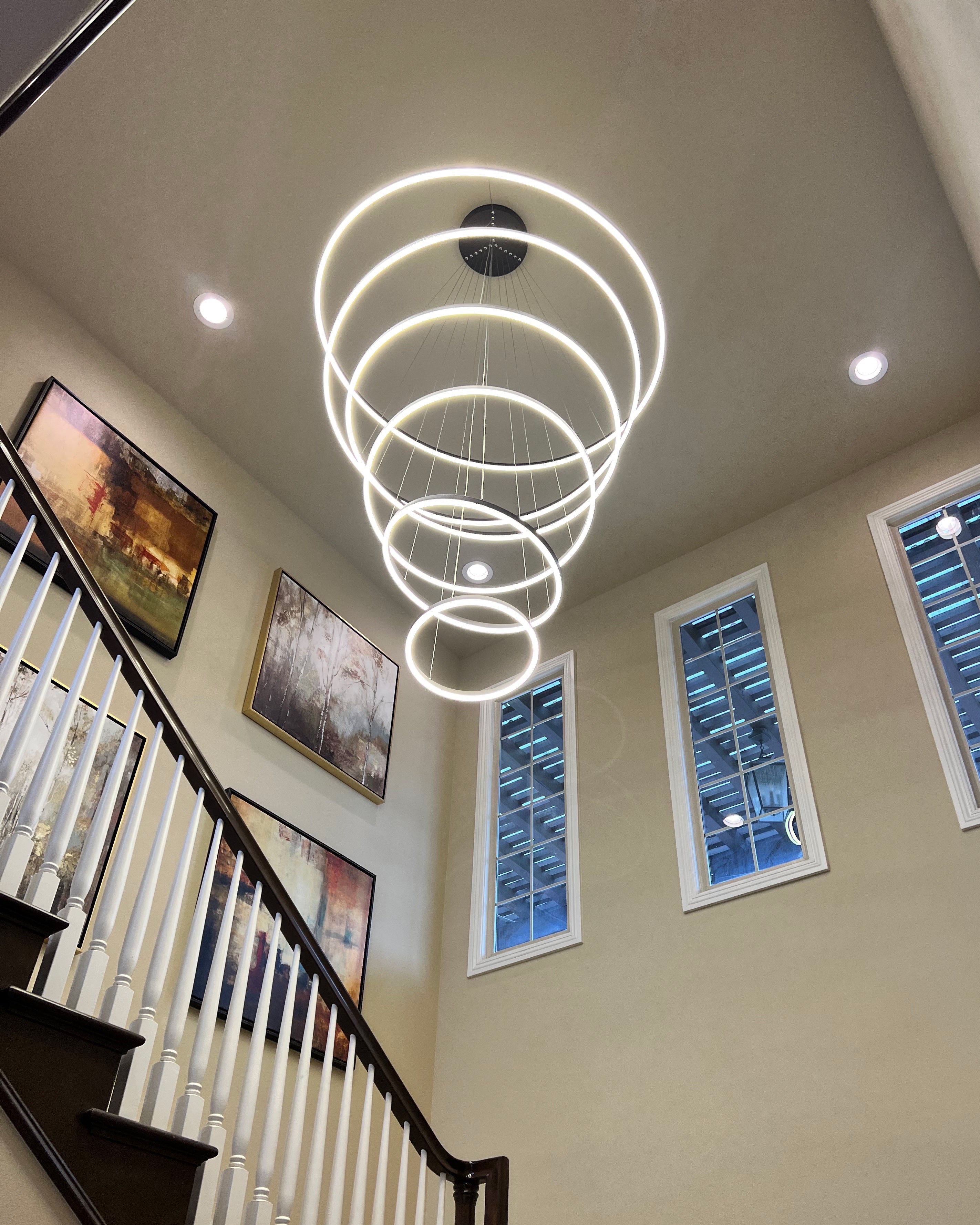 WOMO Lustre Multiple Cercle Led Luxe-WM2159