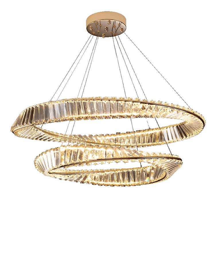 WOMO Crystal Circle Chandelier for Living Room - WM2191