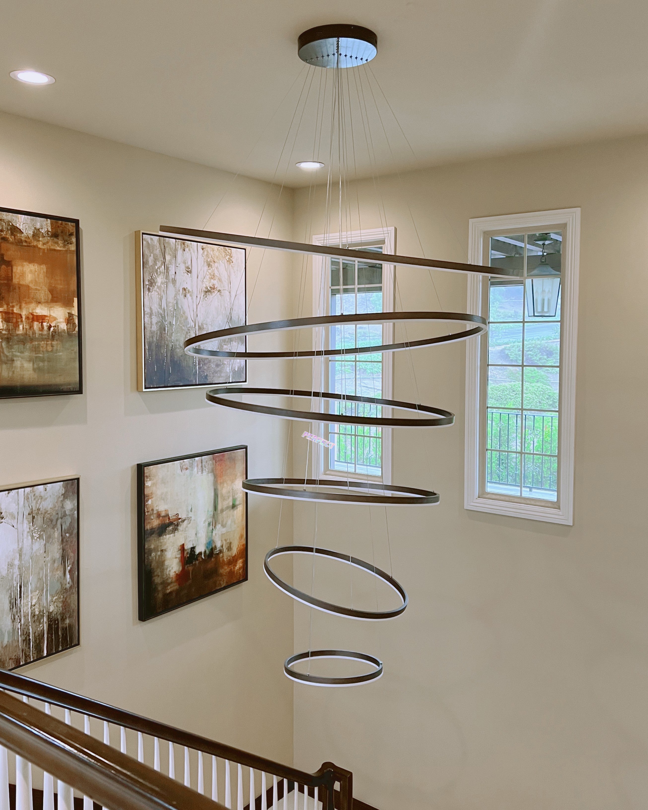 WOMO Lustre Multiple Cercle Led Luxe-WM2159