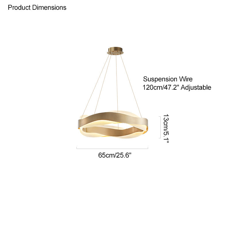 WOMO Lustre Vague Cercle Led-WM2195