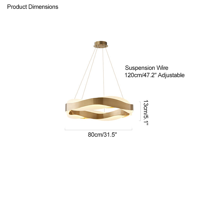 WOMO Lustre Vague Cercle Led-WM2195
