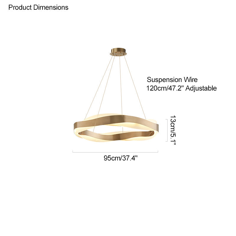 WOMO Lustre Vague Cercle Led-WM2195