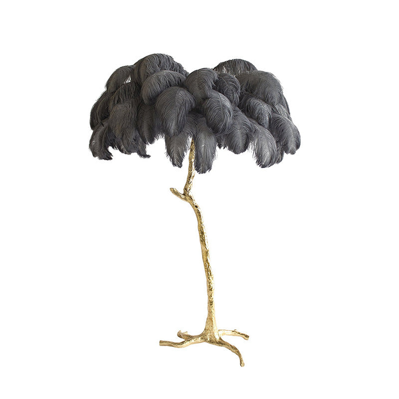 WOMO Lampe sur Pied Arbre Palmier Plumes - WM7000