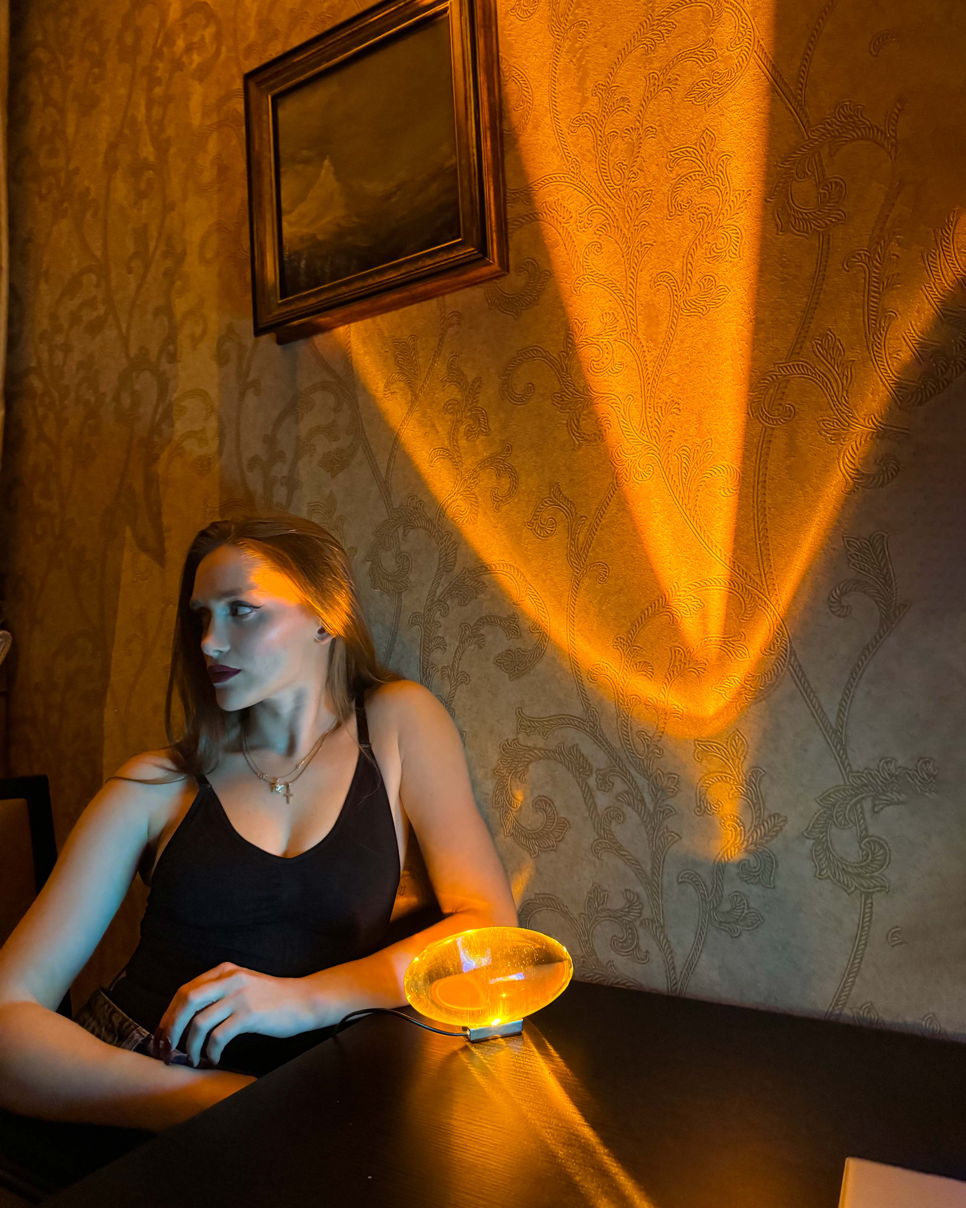 WOMO Lampes à poser en Verre Projecteur d'étoiles-WM8000