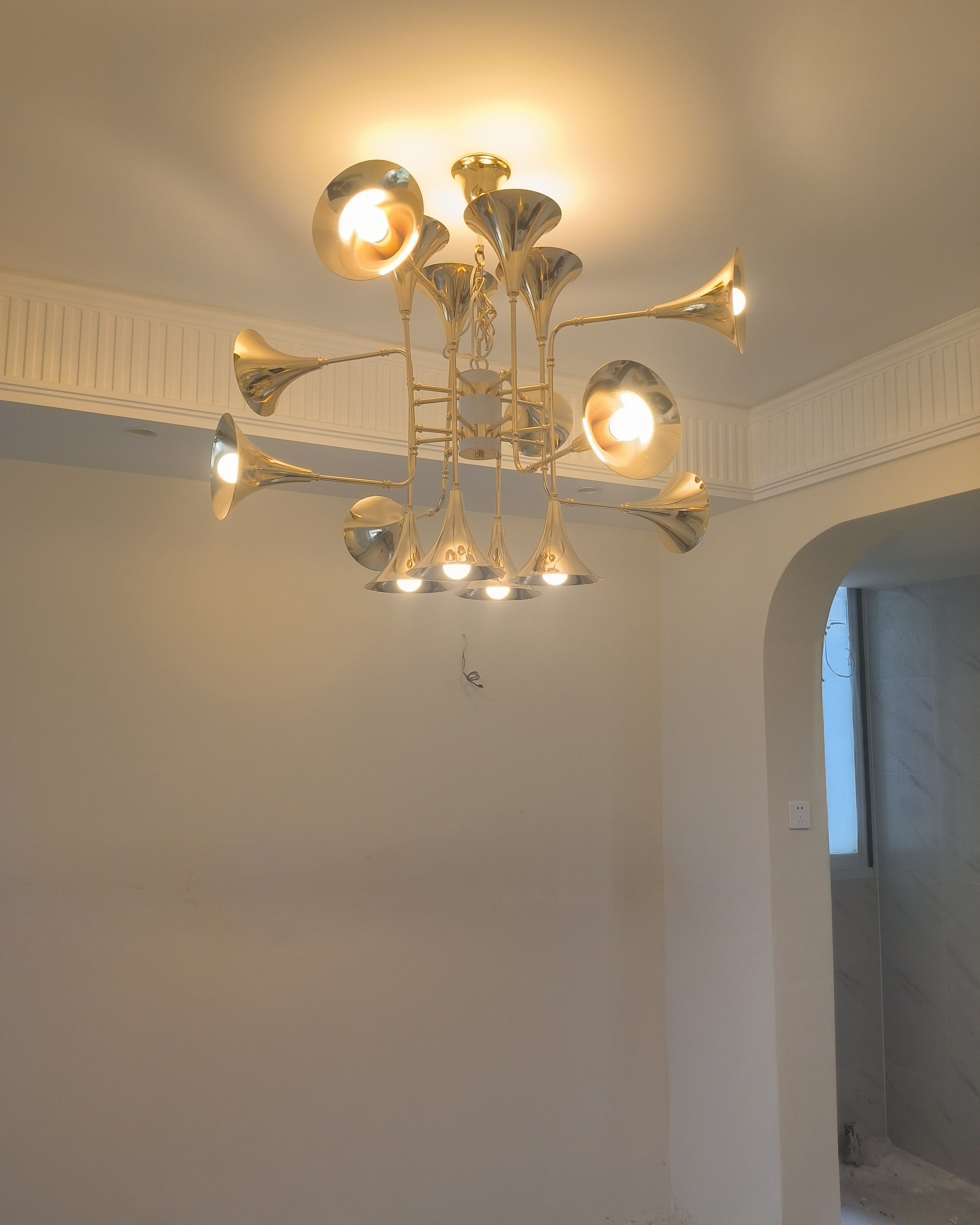 WOMO Gold Flower Chandelier Art Deco-WM2614
