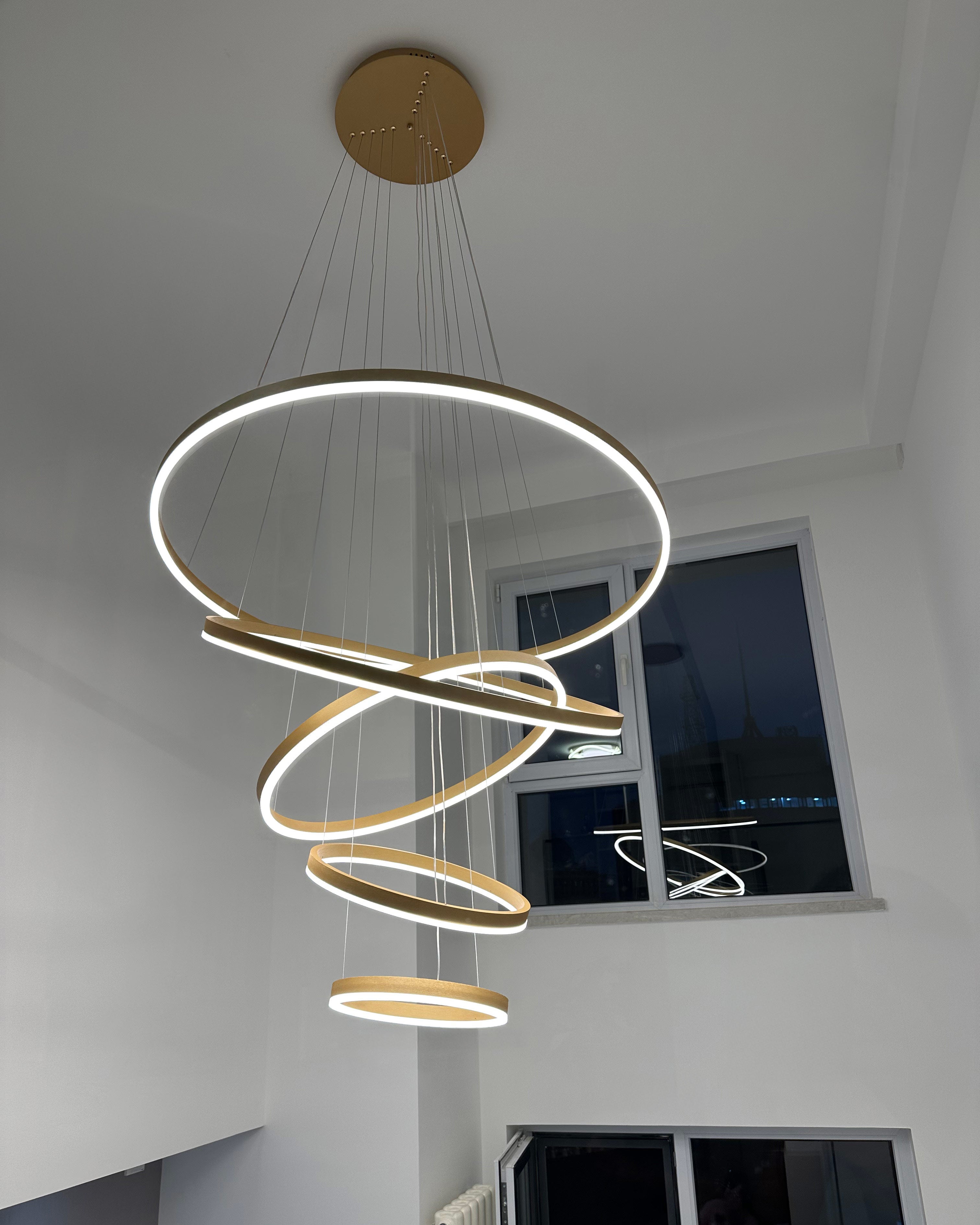 WOMO Lustre Multiple Cercle Led Luxe-WM2159