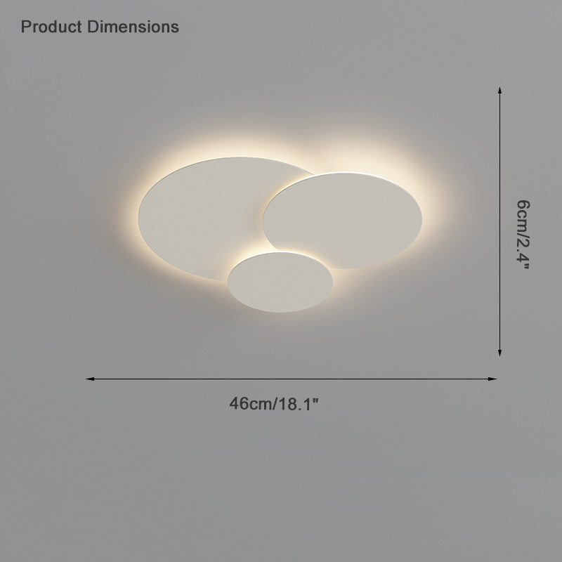 WOMO Plafonnier LED Plat Blanc- WM1085